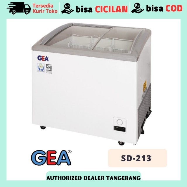 GEA SD 213 SD-213 CHEST FREEZER SLIDING ES KRIM ICE CREAM KACA GESER ORIGINAL