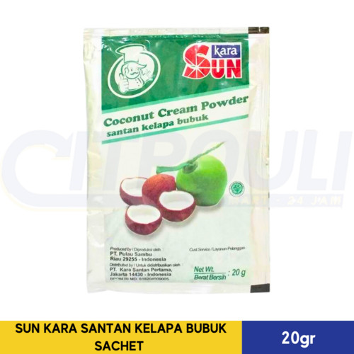 SUN KARA SANTAN KELAPA BUBUK SACHET 20gr