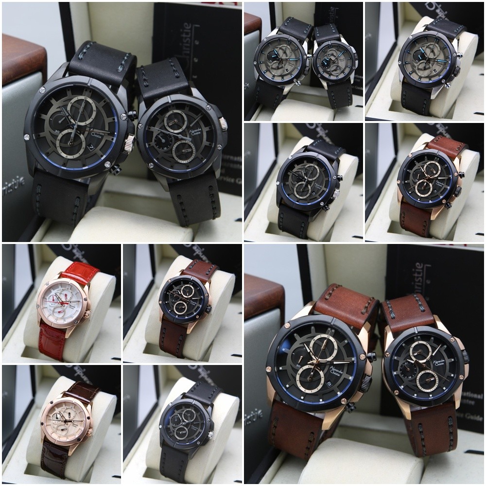 FLASH SALE Jam Tangan Pria Wanita Pasangan Alexandre Christie AC 6589 MC BF Original DGFLZ
