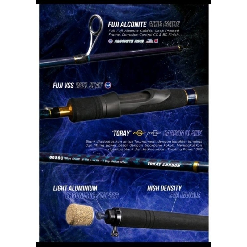 joran daido galatamaster gs 150 165 180 cm blank toray type HC hollow carbon galatama master