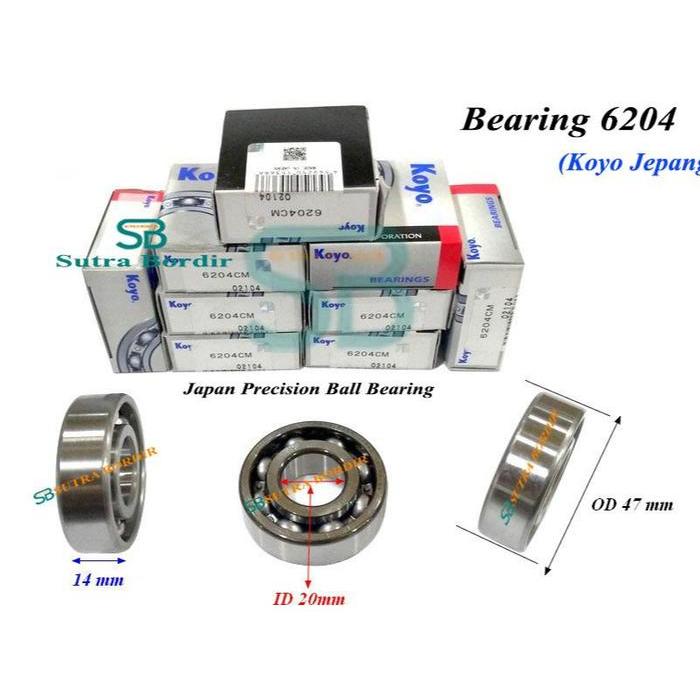 Bearing 6204 KOYO BEARING Jepang Ball Bearing 6204 Roller Bearing 6204 koyo bearing 6204 bearing 620