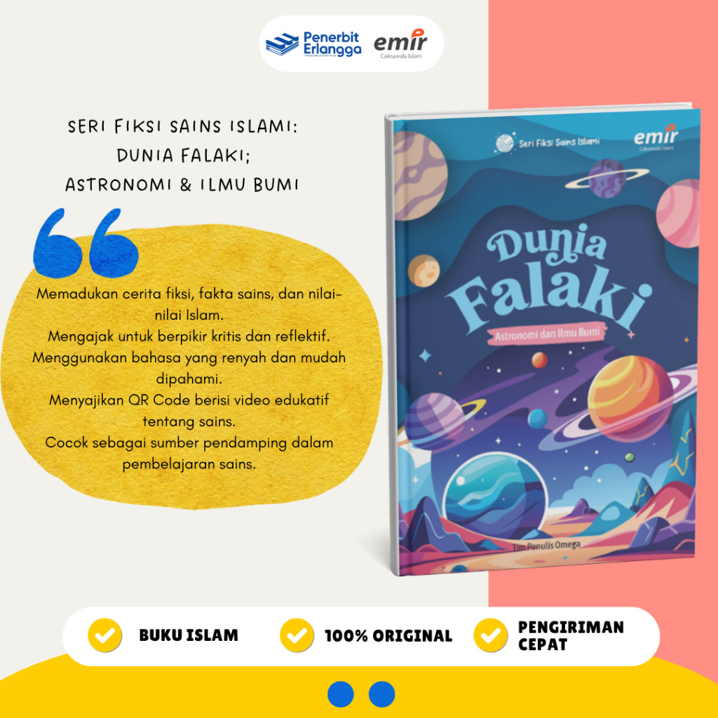 [Erlangga Official] Buku Fiksi Anak: Seri Fiksi Sains Islami: Dunia Falaki Astronomi dan Ilmu Bumi