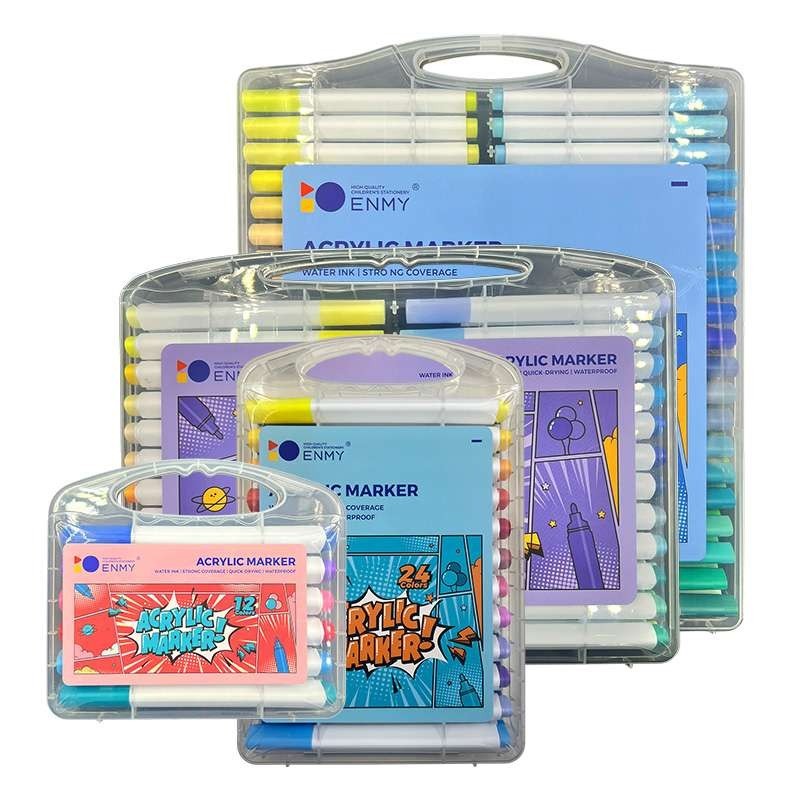 SPIDOL AKRILIK SET 12 24 36 60 / ENMY ACRYLIC MARKER
