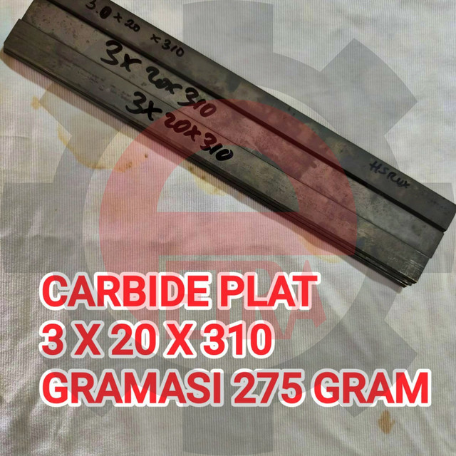 Carbide Strip Plat Carbide 3x20x310