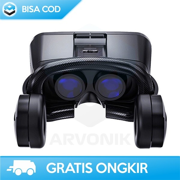 Bermain|| GAME VR BOX VIRTUAL REALITY 3D DILENGKAPI HEADPHONE J20 6 INCH ORI