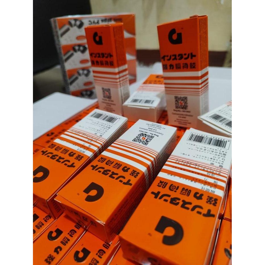 READY Lem Korea G Original 1 Dus (50pcs) / Lem G Super Rekat Original TErmuarah
