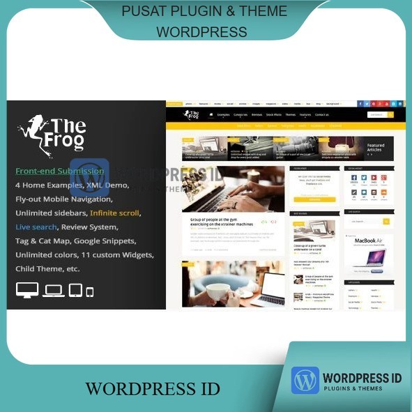 The Frog = Creative News / Blog Magazine & Front-end Submission WP Theme