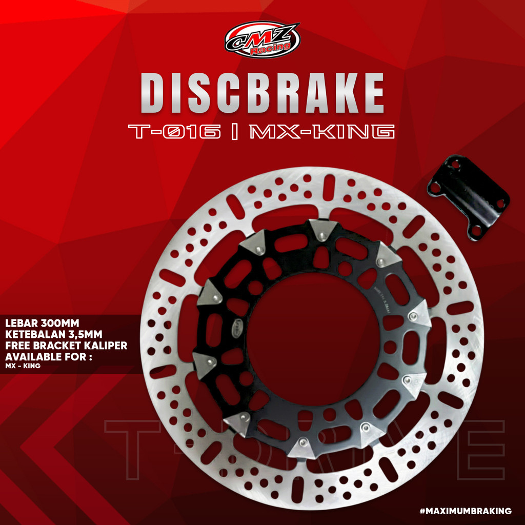 Disc Brake MX King 300mm Model T-Drive 5 Lubang Bonus Bracket