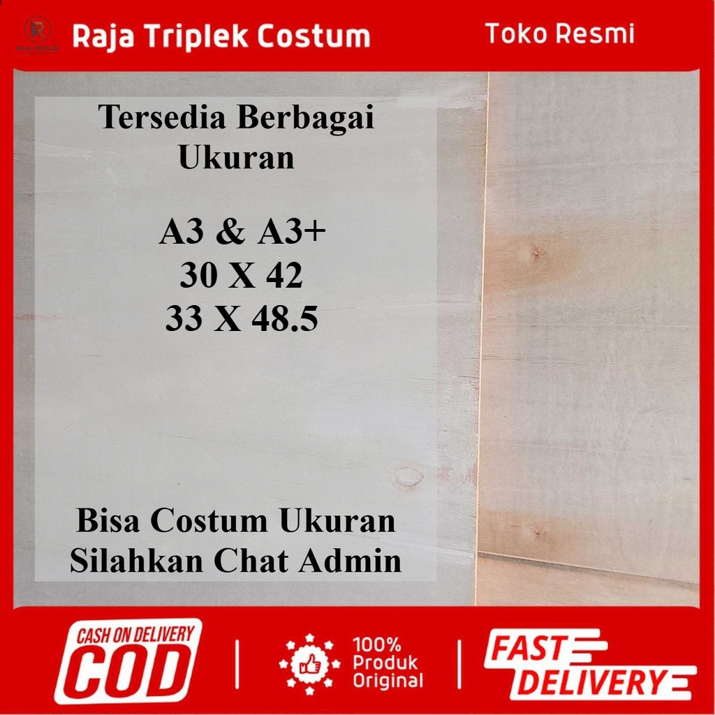 TRIPLEK  UKURAN CUSTOM MULTIPLEK TEBAL  3MM | TRIPLEK COSTUM