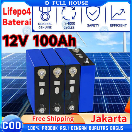 100% Baterai Baru 2025 CATL/BYD Battery Lifepo4 12v 120ah/100AH Battery Lifepo4 12v 120ah 100ah Plus