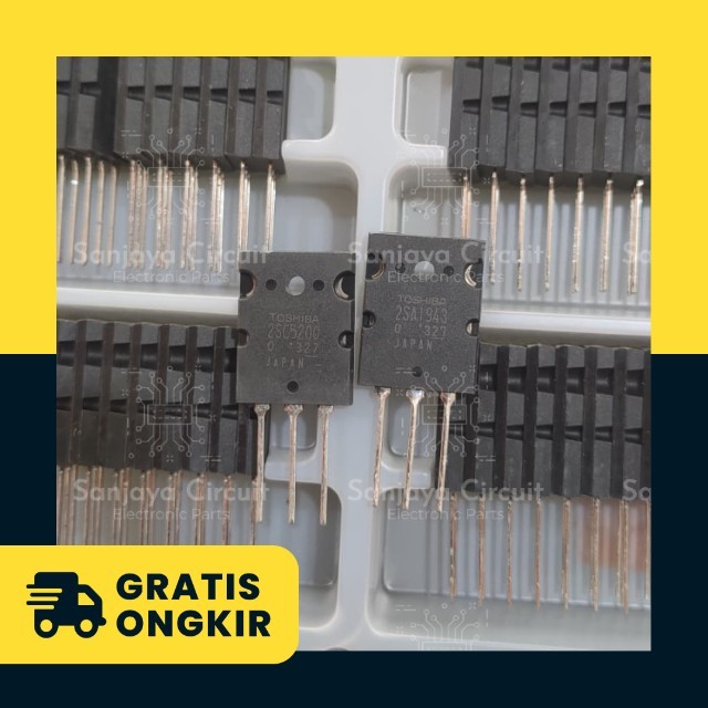 Transistor TR Toshiba SC5200 SA1943 / C5200 A1943 / 2SC5200 2SA1943 LOT 327 Original Japan