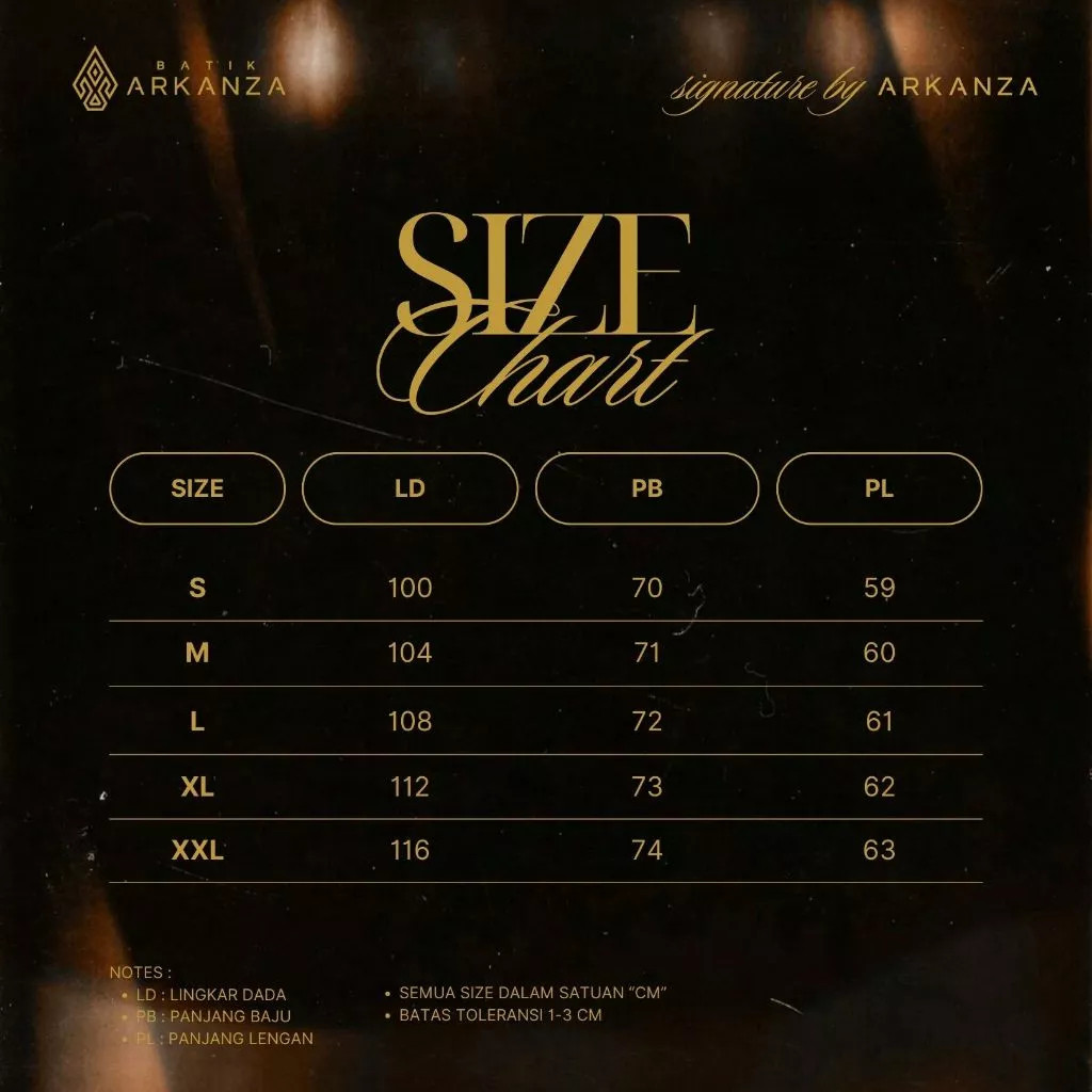 cuci gudang arkanza signature motif manyura kemeja batik pria lengan panjang eksklusif curved hem
