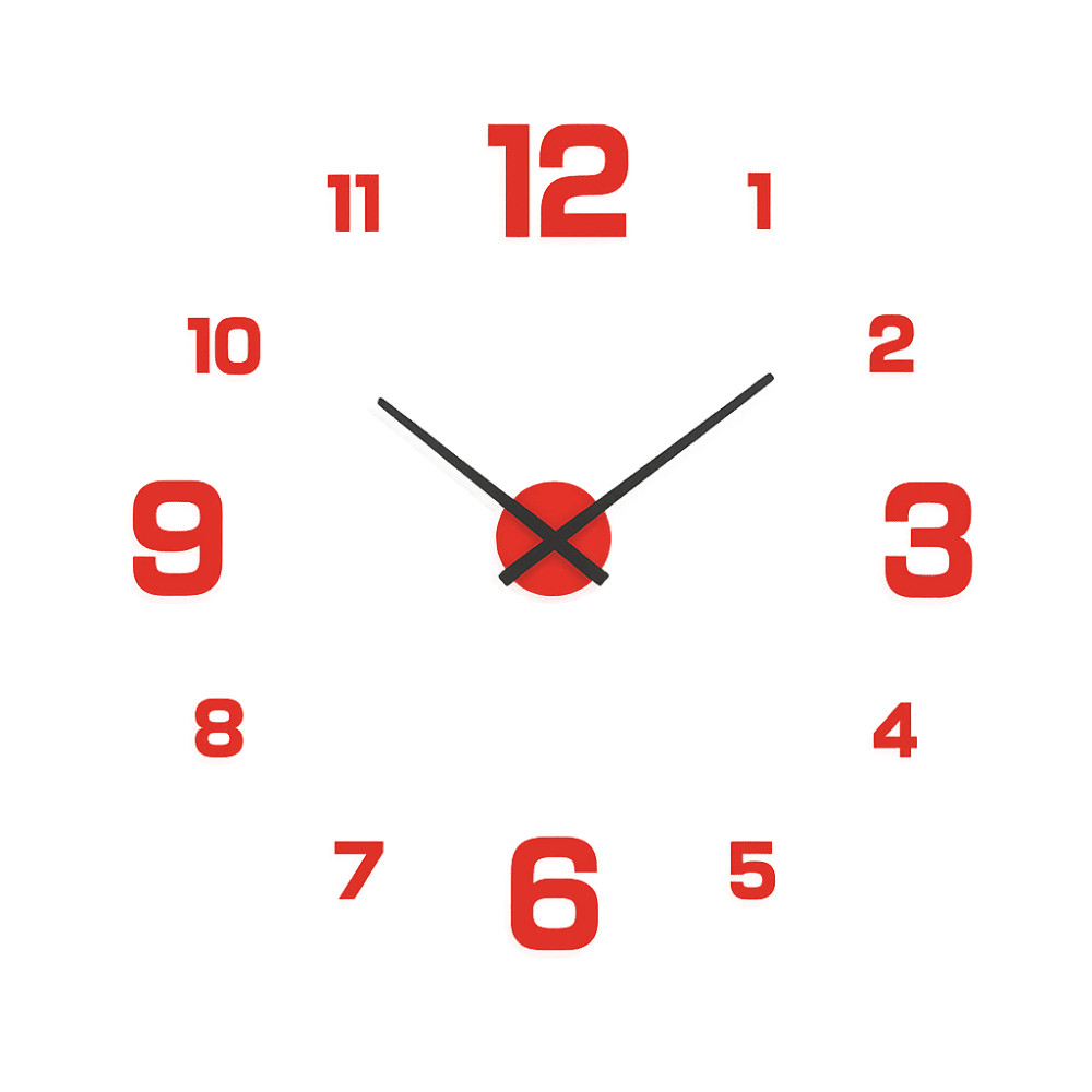 Creative 3D Wall Clock Silent Acrylic gital Clock Minimalist Frameless Y Wall Clock Bedroom