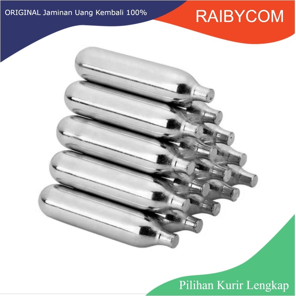 tabung isi CO2 12 gram untuk pompa sepeda pompa bola basket import