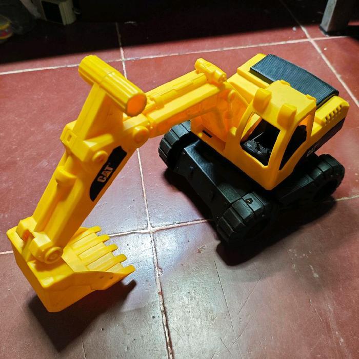 Mainan Mobil Excavator Truck Caterpillar CAT Original Toy State Truk Penggaruk Pasir PrideToy