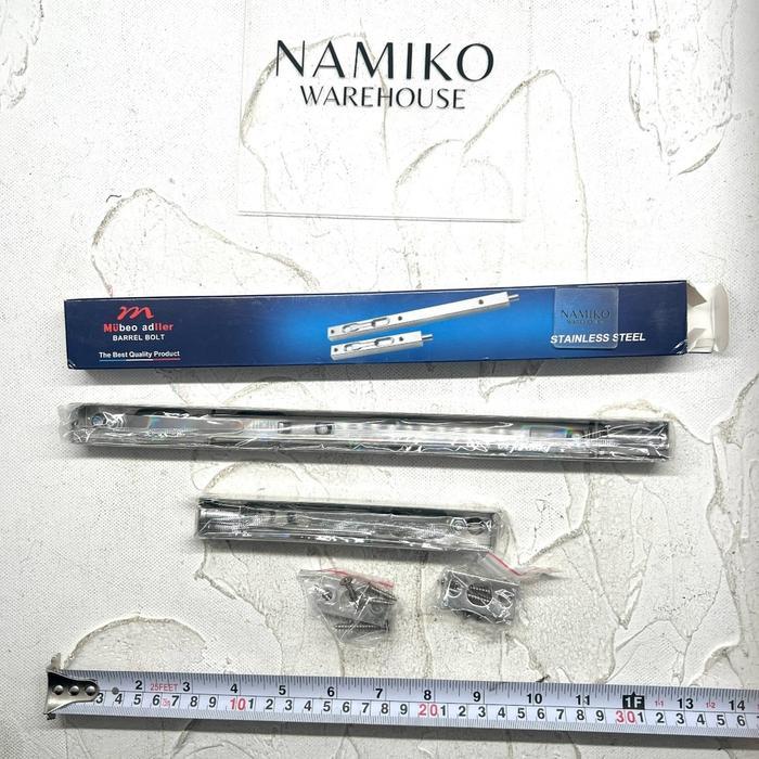 MULLER Grendel Slot Pintu Tanam Stainless 12 24 inch - 12 inch