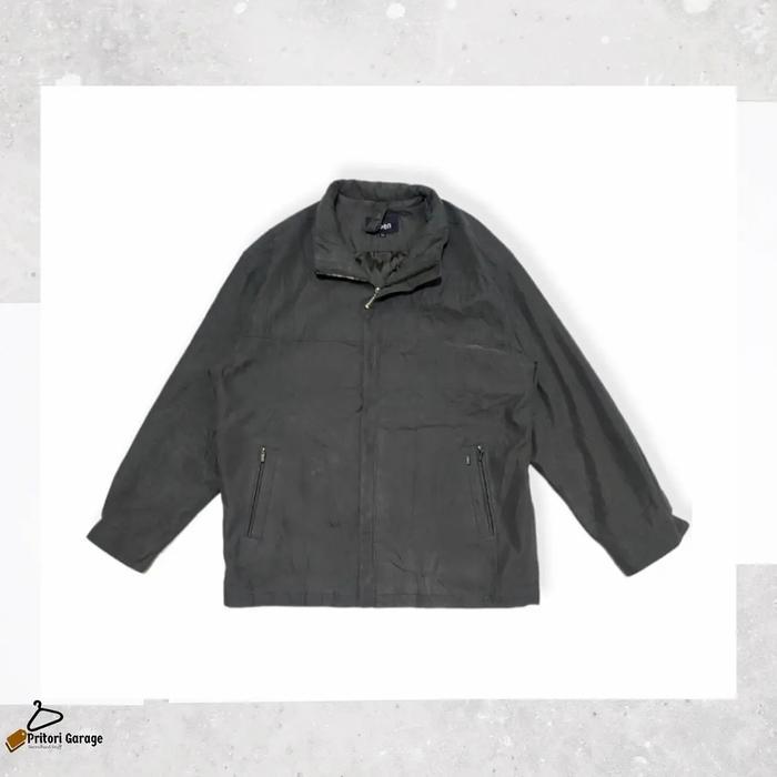 Harington Suede Work Jacket Ziben Green Charcoal Army Color "Vintage"