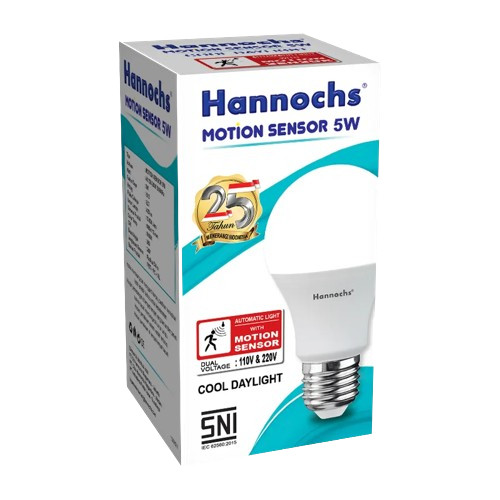 Hannochs Lampu Bohlam LED Motion Sensor / Lampu LED Smart Hannochs