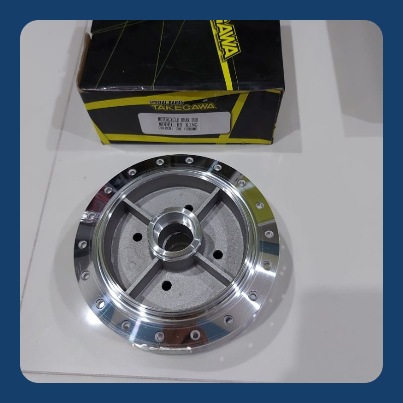 Tromol Takegawa Belakang Vixion Old Tromol /Rx King /Secorpio Polis Crum Bubut CNC