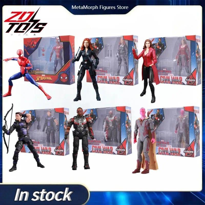 Original ZD TOYS MARVEL The Avengers INFINITY WAR Spider-Man/Vision/Falcon/Hawkeye/Scarlet Witch/Bla