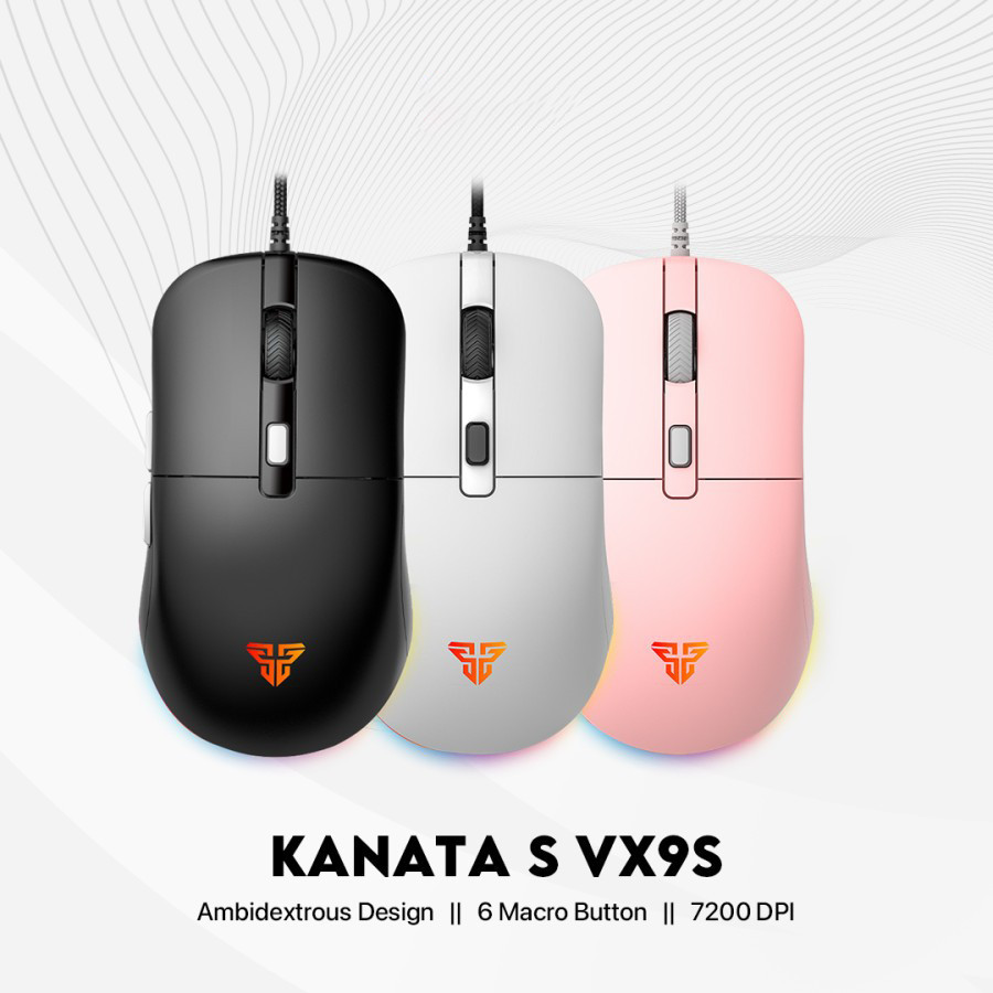 MOUSE FANTECH KANATA VX9S Mouse Gaming Wireless RGB Macro
