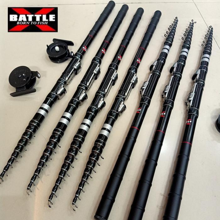 Joran Pancing Tegek 3 meter Kolong Custom + Bonus Rel - 450