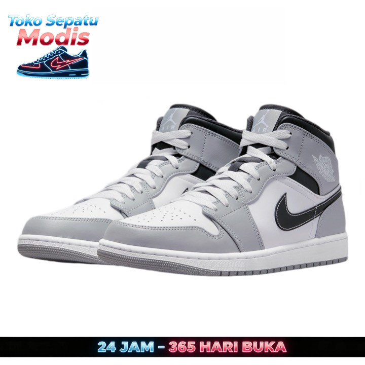 Nike Air Jordan 1 Cahaya Sedang Asap Abu-abu Antrasit