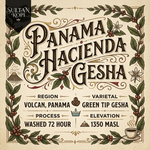 Panama Hacienda Gesha Green Bean Import 500 Gr | Specialty Coffee Beans