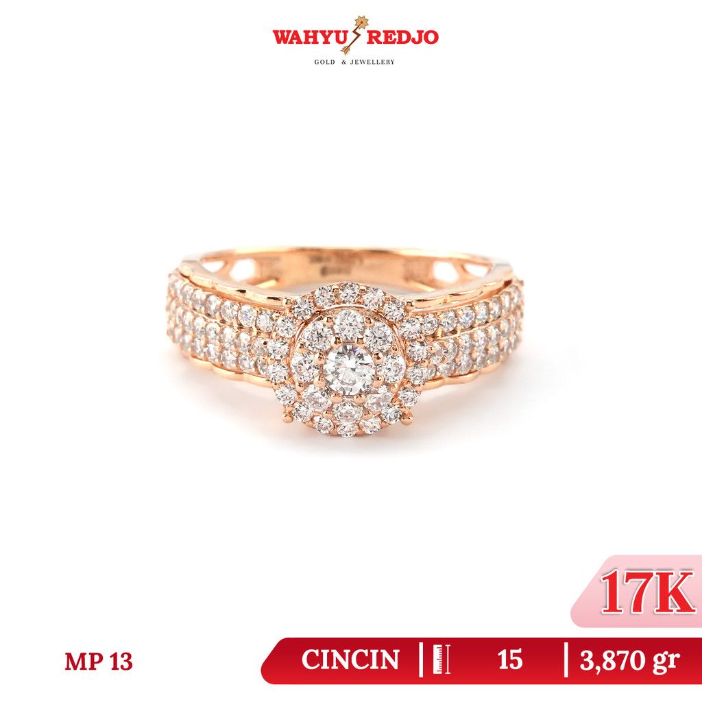 Cincin Emas 17K Rosegold Wahyu Redjo CC-17K-31738883-PMR