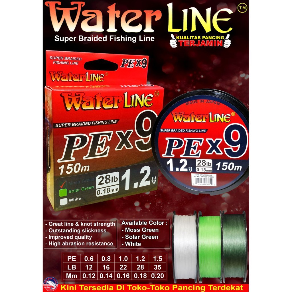 Joy|| SENAR PE GOLDENFISH WATERLINE  X9 150 METER
