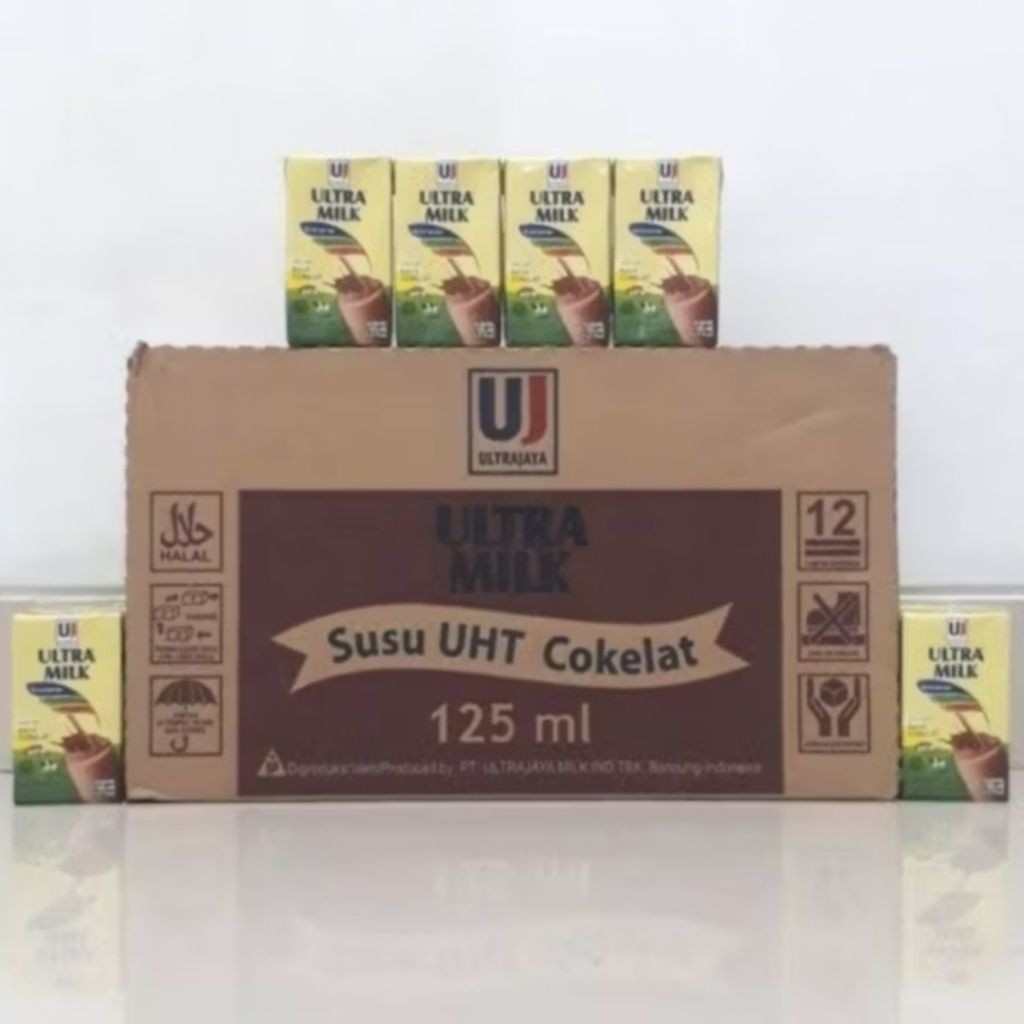 (1DUS) SUSU ULTRAMILK 125 ML COKLAT/STRAWBERY/ULTRAMILK  UHT 125 ML