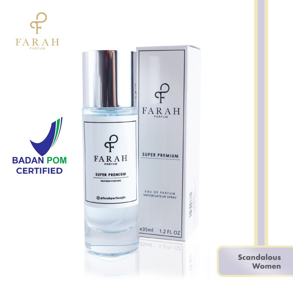 Retina|| Scandalous Women Super Premium by Farah Parfum - Parfum Wanita Tahan Lama - Best Seller No.