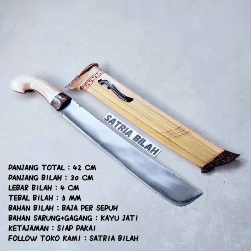 golok ofrex jati fulltang baja per