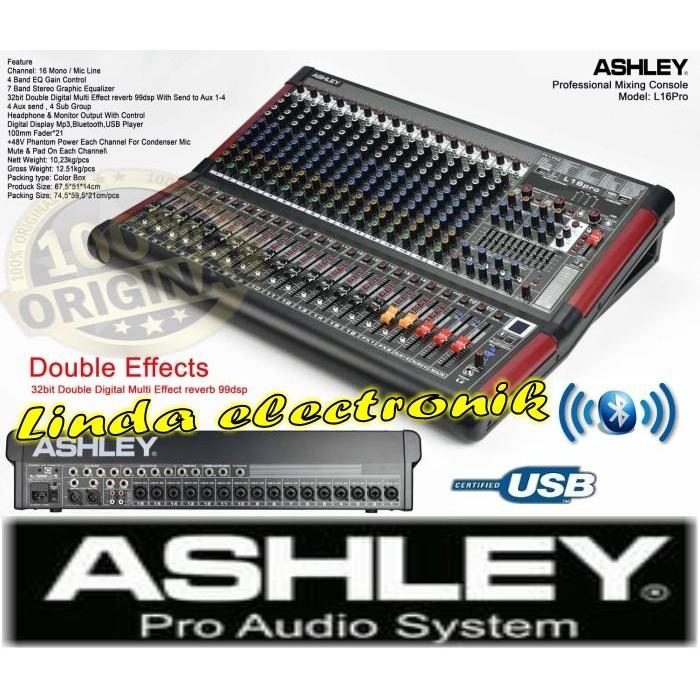 profesional mixer ashley L16PRO L16 PRO L16 PRO 16 CHANNEL ORIGINAL
