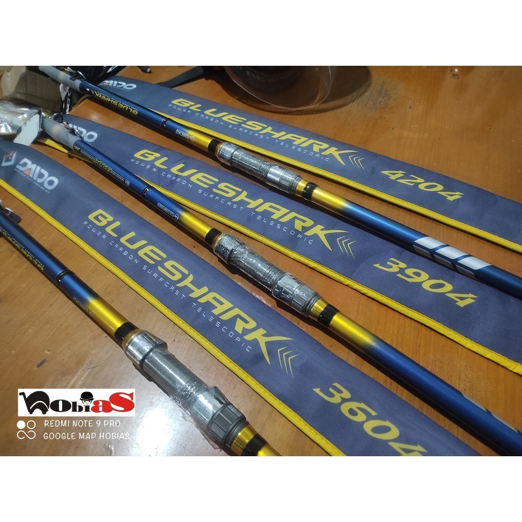 Joran Pancing Surf FUJI Daido Blue Shark 360. 390. 420