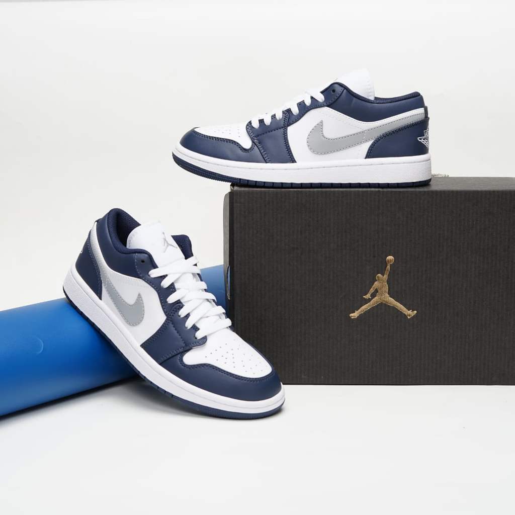 Nike Air Jordan 1 Low Wolf Grey Midnight