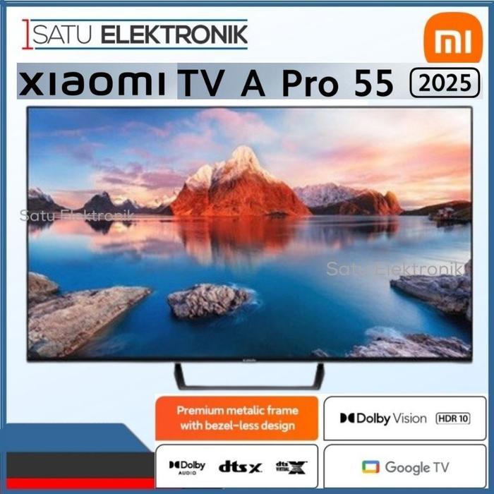 PROMO BIG SALE Xiaomi TV A Pro 55 2025 Mi Smart TV 55 Inch Terbaru 4K UHD Digital Android Google TV 