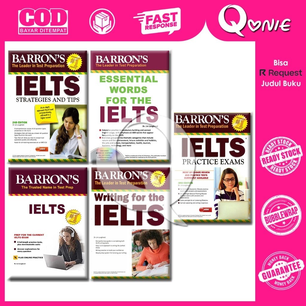 Paket 5 Buku BARRON'S IELTS