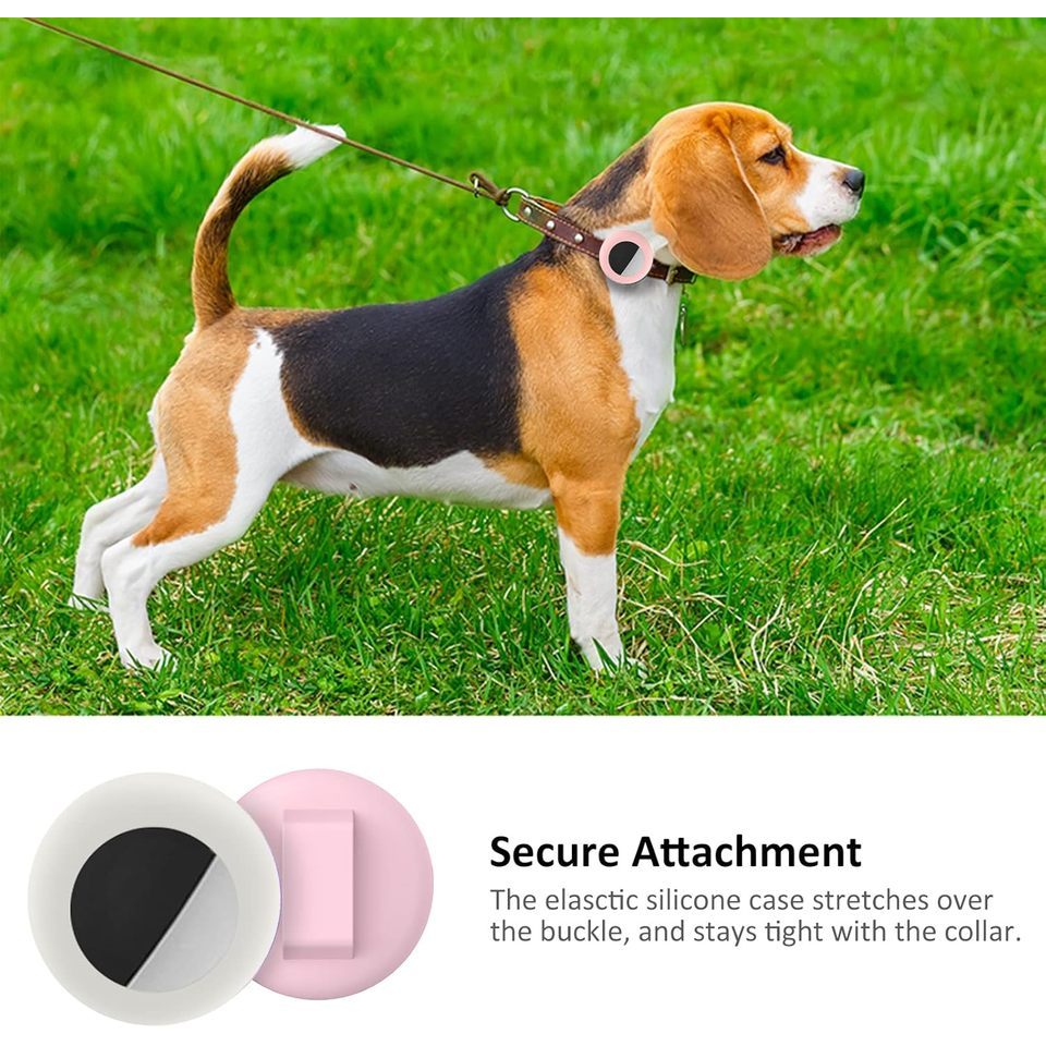 Airtag Cat Collar Holder, Small Air tag Cat Collar Holder Silicone Case Cover for Cat Dog Pet Collar