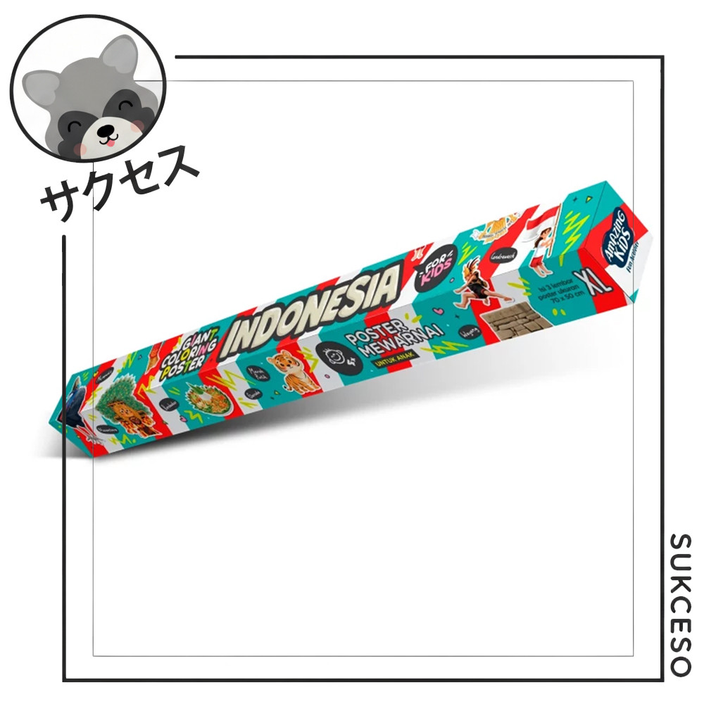AMAZING Giant Coloring Poster Seri Indonesia | Poster Mewarnai Jumbo