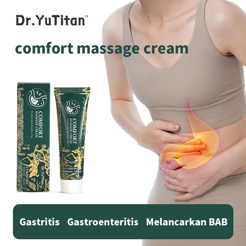 Dr.YuTitan Comfort Massage Cream 30g Gel gastrointestinal Qingju fecal meringankan ketidaknyamanan g