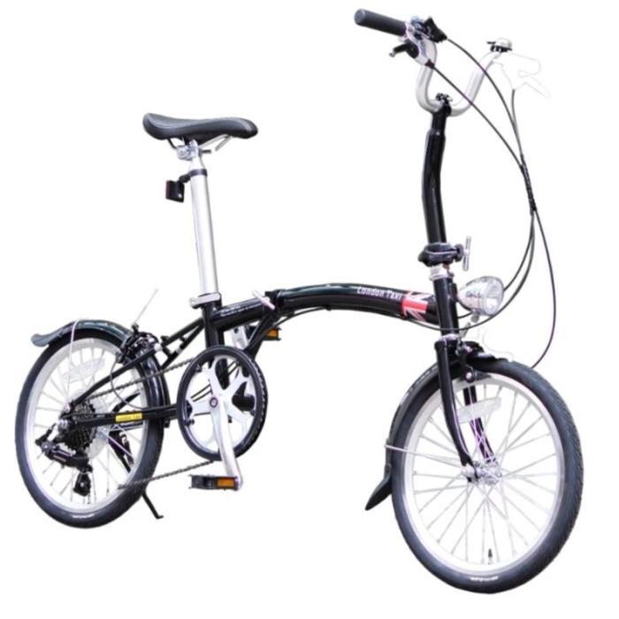 Sepeda Lipat London Taxi 16 inch 7Speed - Black