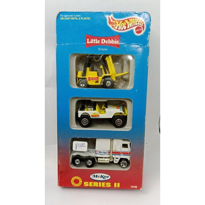 HOTWheels GIFTPACK TRUCK THUNDER ROLLER JEEP POWER LIFT Mc KEE LITTLE   AMBC-698 box minus AST27