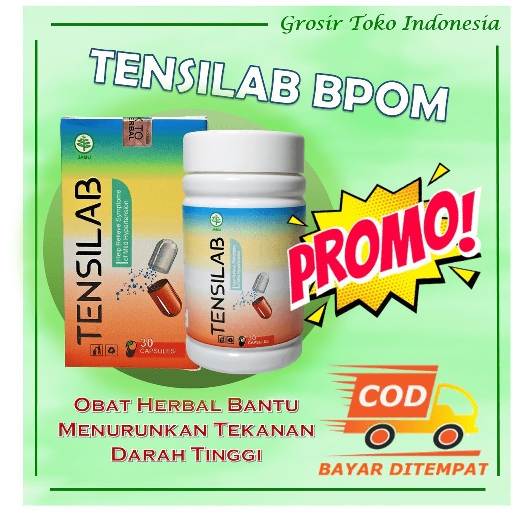 PROMO Obat TensiLab Asli Original Obat Darah Tinggi Hipertensi TensiLab Obat Hipertensi..