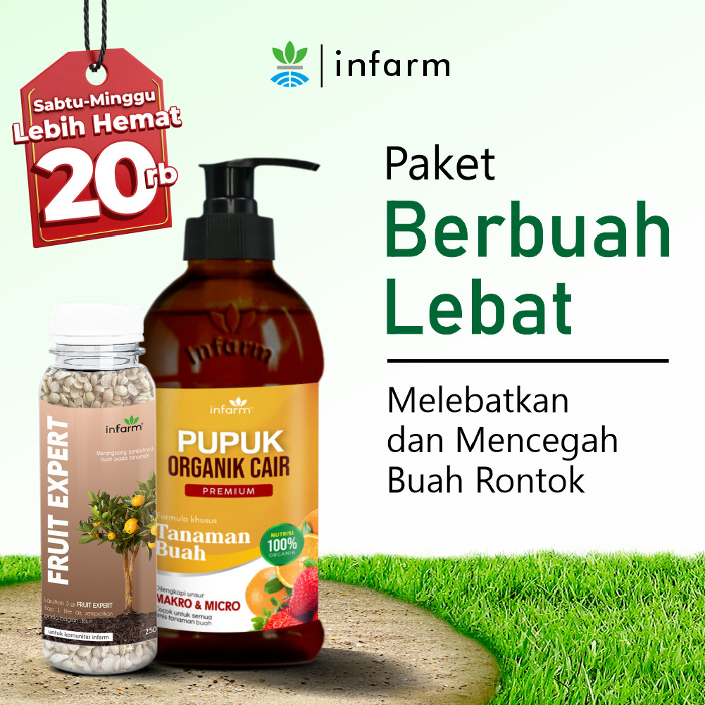 INFARM - Paket Pelebat Buah, Pupuk Booster Buah Anti Rontok Pupuk Organik Cair Melebatkan Buah