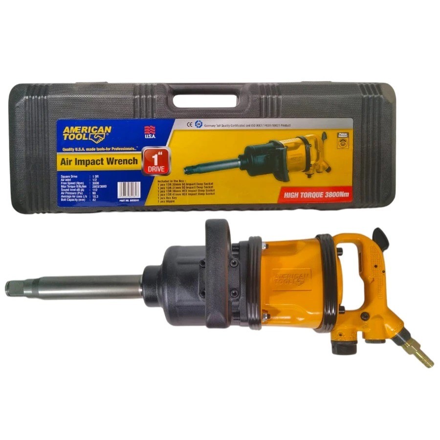 Air Impact Wrench 1 Inch American Tool Torsi 3800 Nm Kunci Angin Truk Bus Heavy Duty