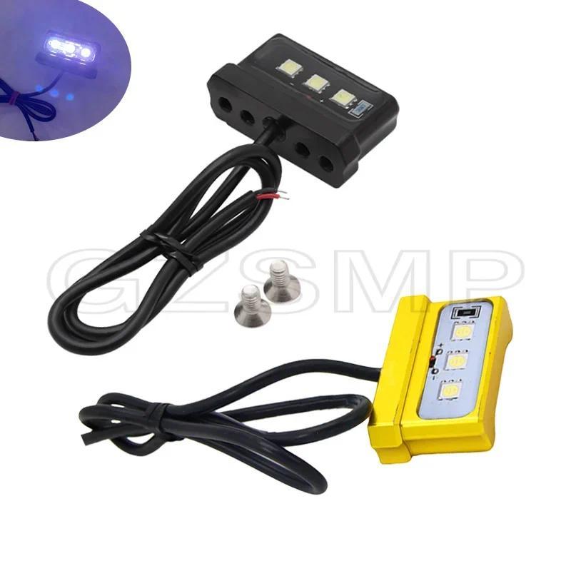 LED Motorcycle License Plate LED Light Decorative Lamp Universal For Honda Kawasaki Yamaha Suzuki Li