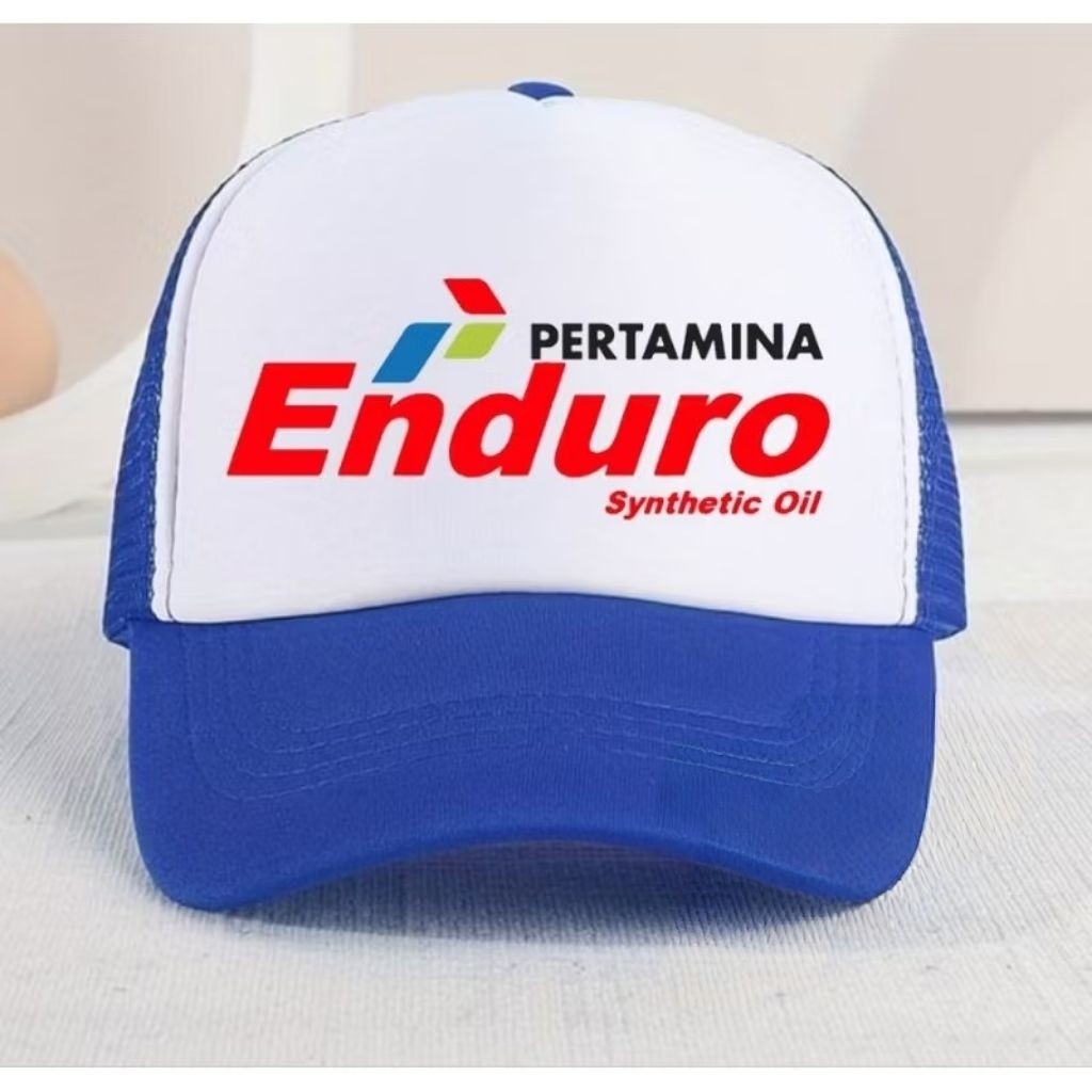 Topi Basbol Trucker Jaring Topi PERTAMINA Enduro Synthetic Oil