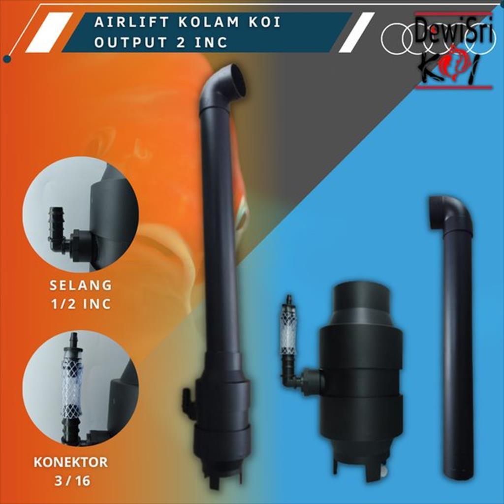 Airlift Pump Kolam Koi Output 2 Inch – Pompa Sirkulasi Air Hemat Listrik