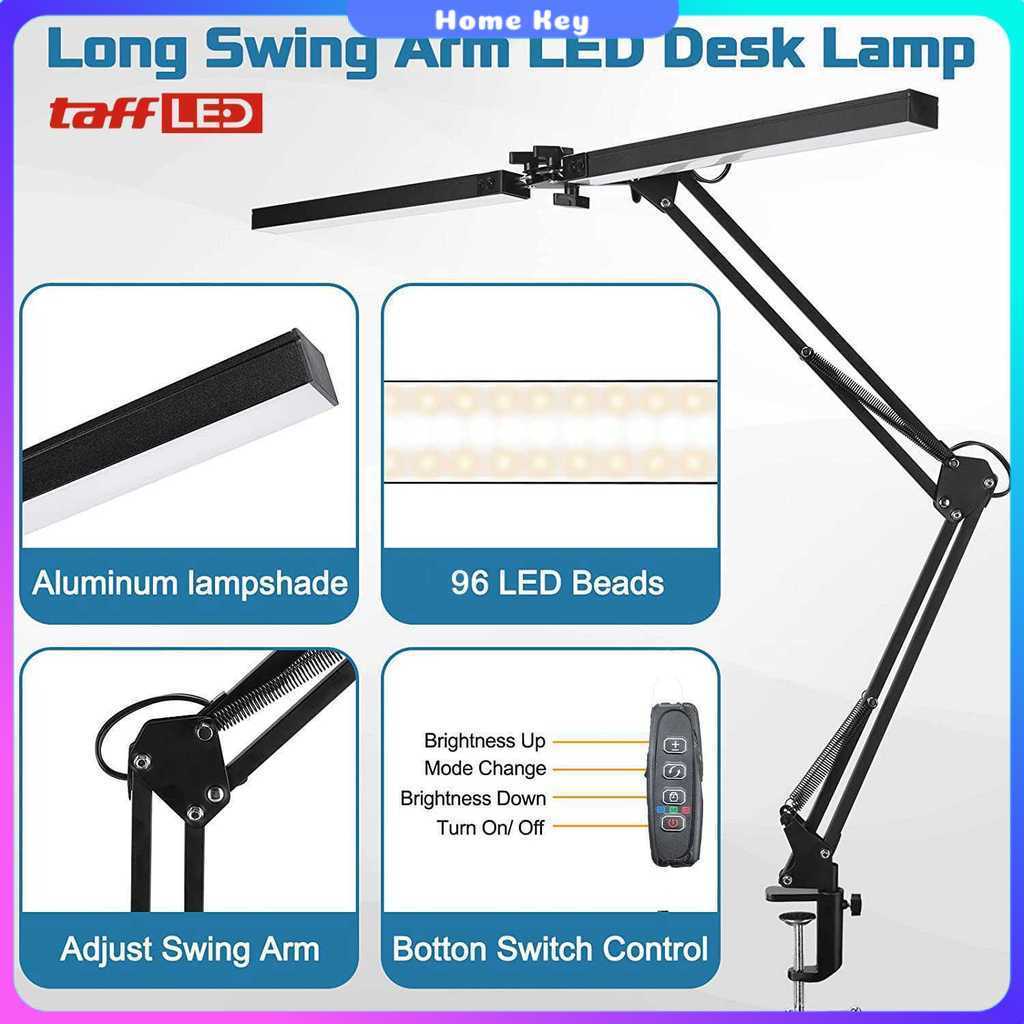 TaffLED Lampu Meja Baca LED Double Head 3 Color Mode SMD - ZN14